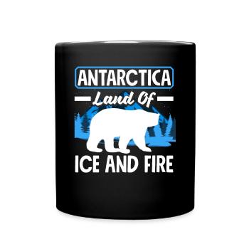 Antarctica land of fire and ice Expedition - Full Colour Mug - black - Front