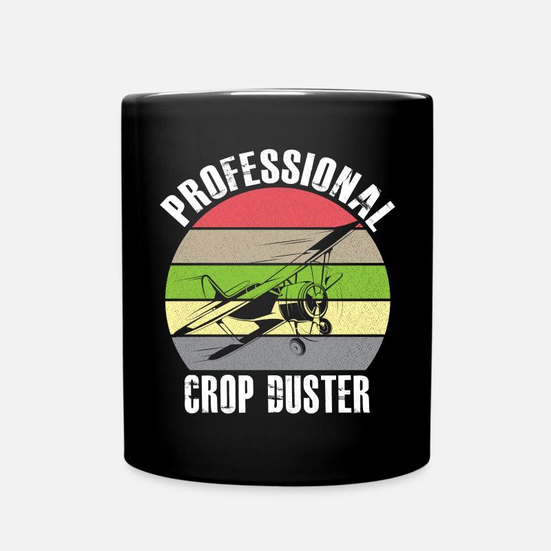 Crop Dusting in Progress Crop Dusting Duster Plane - Tasse einfarbig - Schwarz