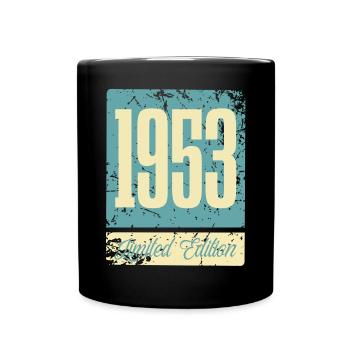 1953 Born Birthday Year of birth - Full Colour Mug - black - Front