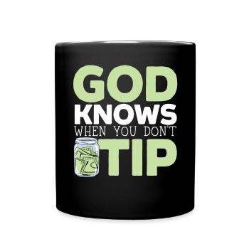 Kellner Kellnerin Barkeeper Barkeeper Barkeeper Barkeeper - Tasse einfarbig - Schwarz - Vorne