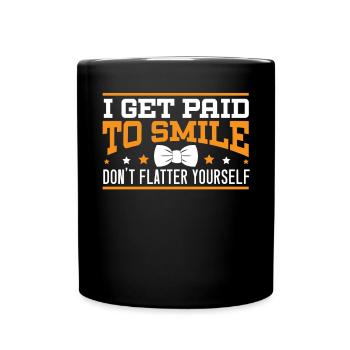 Waiter Waitress Bartender Mixologist Bartending - Full Colour Mug - black - Front