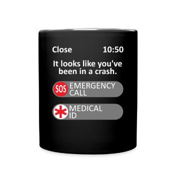 It looks like you've been in a crash - meme - Full Colour Mug - black - Front