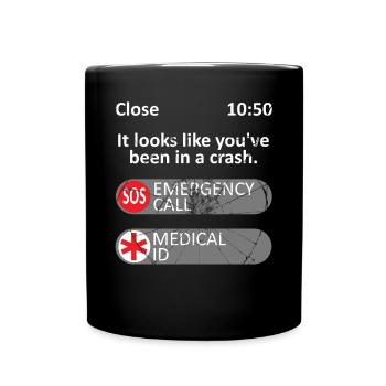 It looks like you've been in a crash - Full Colour Mug - black - Front