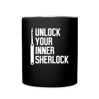 Déverrouillez votre Sherlock intérieur - Mug uni - noir - Devant