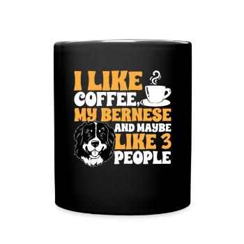 Bernese Mountain Dog - Full Colour Mug - black - Front