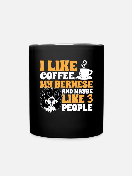 Berner Sennenhund - Tasse einfarbig - Schwarz