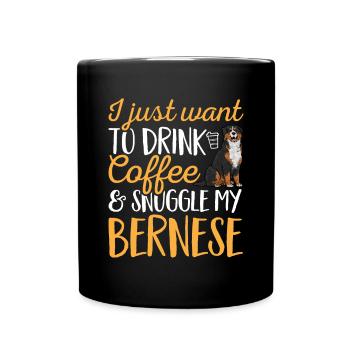 Bouvier bernois - Mug uni - noir - Devant
