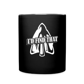 I'd Find That Arrowhead Hunter Hunting Tips - Full Colour Mug - black - Front
