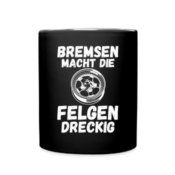 Auto Mechaniker KFZ Mechatroniker Tuner Schrauber - Tasse einfarbig - Schwarz - Vorne