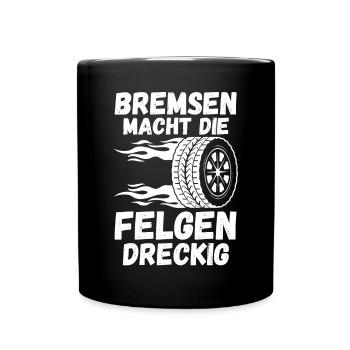 Auto Mechaniker KFZ Mechatroniker Tuner Schrauber - Tasse einfarbig - Schwarz - Vorne