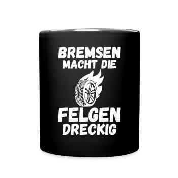 Auto Mechaniker KFZ Mechatroniker Tuner Schrauber - Tasse einfarbig - Schwarz - Vorne