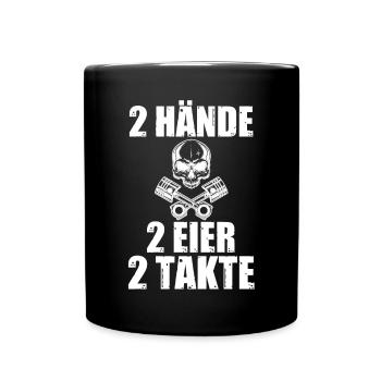 Auto Mechaniker KFZ Mechatroniker Tuner Schrauber - Tasse einfarbig - Schwarz - Vorne