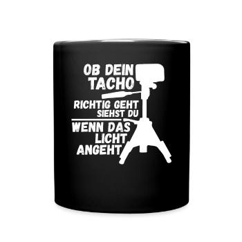 Auto Mechaniker KFZ Mechatroniker Tuner Schrauber - Tasse einfarbig - Schwarz - Vorne