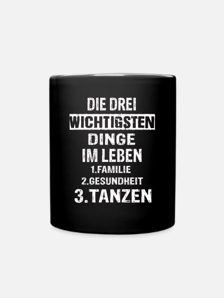 Tanzen - Tasse einfarbig - Schwarz
