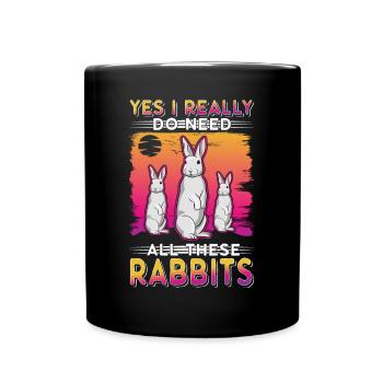 Lapin Cadeau Lapin Lapin Lapin - Mug uni - noir - Devant