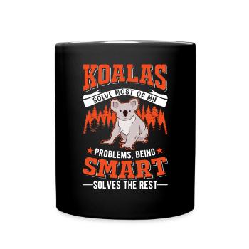 Koala Gift Koala Bear - Full Colour Mug - black - Front