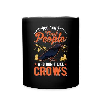 Crow Raven Crow Crow Husbandry Crow Breeder - Full Colour Mug - black - Front