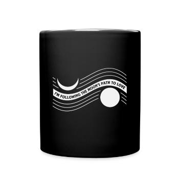 Conceptions romantiques de l’âme sœur de la lune pour un - Mug uni - noir - Devant