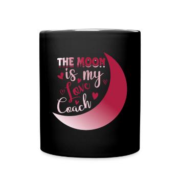Conceptions romantiques de l’âme sœur de la lune pour un - Mug uni - noir - Devant