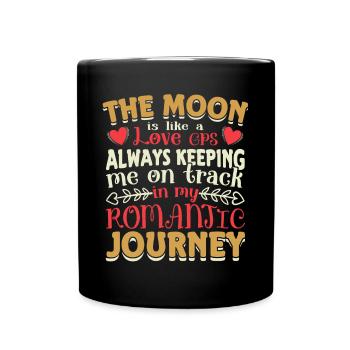 Conceptions romantiques de l’âme sœur de la lune pour un - Mug uni - noir - Devant
