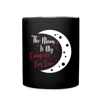 Conceptions romantiques de l’âme sœur de la lune pour un - Mug uni - noir - Devant