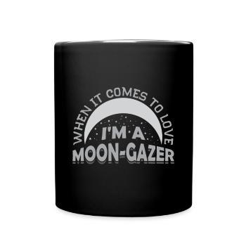 Conceptions romantiques de l’âme sœur de la lune pour un - Mug uni - noir - Devant