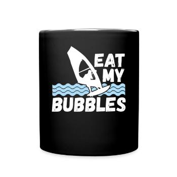 La planche à voile mange mes ampoules - Mug uni - noir - Devant