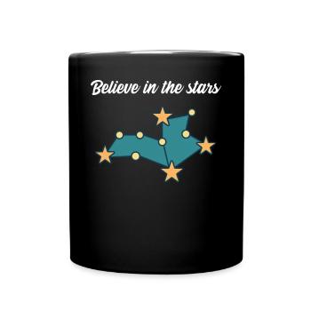 Croire aux étoiles - Horoscope astrologique - Mug uni - noir - Devant