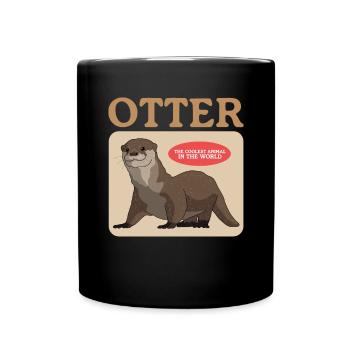 Otter Otter Sea Otter Gift - Full Colour Mug - black - Front
