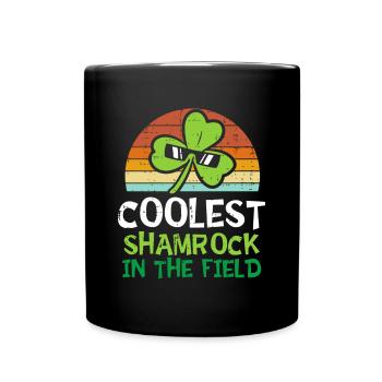 Kinder St. Patricks Day Kleinkind Jungen Saint Paddys Coo - Tasse einfarbig - Schwarz - Vorne