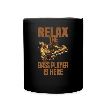 Bass Guitarist Guitar Music Bassist Instrument - Full Colour Mug - black - Front