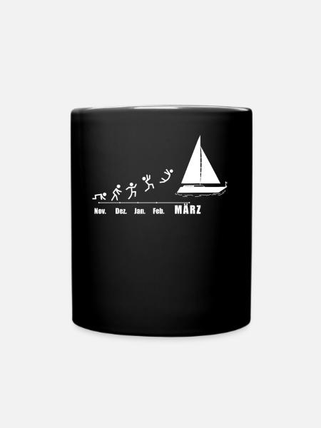 Segler Segelboot Segelschiff Segelyacht - Tasse einfarbig - Schwarz