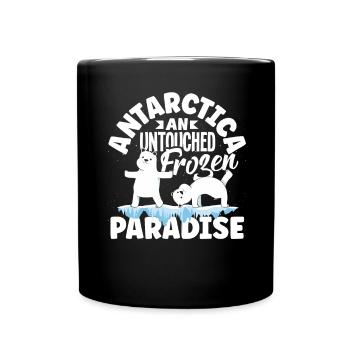 Antarctica an untouched frozen Paradise - Full Colour Mug - black - Front