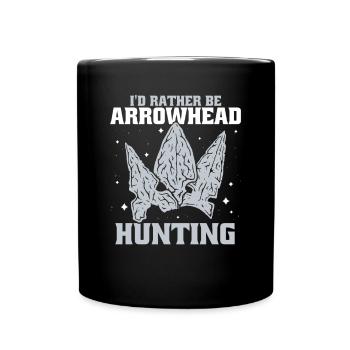 Je préfère être des conseils de chasse à la pointe de flèche - Mug uni - noir - Devant