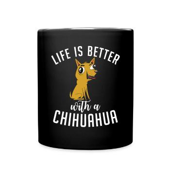 Chihuahua Cadeaux Chihuahua Propriétaire - Mug uni - noir - Devant