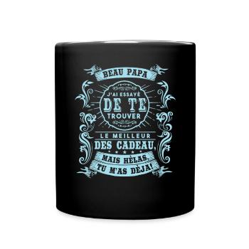 Beau Papa Humour Cadeau Fête Des Pères - Mug uni - noir - Devant