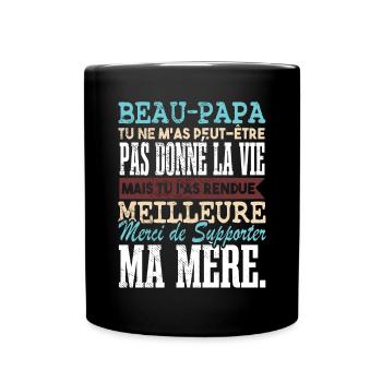 Drôle Beau Papa Fête Des Pères - Mug uni - noir - Devant