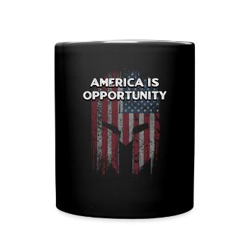 L’Amérique est l’occasion de l’indépendance du 4 juillet - Mug uni - noir - Devant