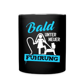 JGA Bräutigam T-Shirt Junggesellenabschied Männer - Tasse einfarbig - Schwarz - Vorne