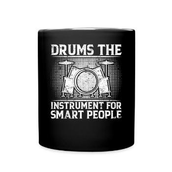Batterie L’instrument pour les gens intelligents - Batteur - Mug uni - noir - Devant