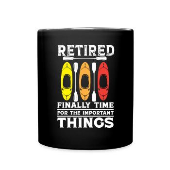 Kayak Hommes Retraités Femmes - Mug uni - noir - Devant