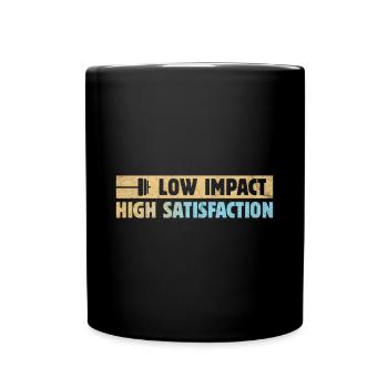 Gym Training Design for Low Impact Workout - Full Colour Mug - black - Front