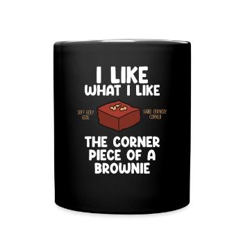 Brownie Food Bake Funny Brownies Lover Baker - Full Colour Mug - black - Front