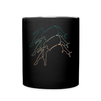 Dog Training Dog Trainer Retro Vintage Gift - Full Colour Mug - black - Front