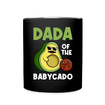 Dada Von Babycado Guacamole Avocado Liebhaber - Tasse einfarbig - Schwarz - Vorne