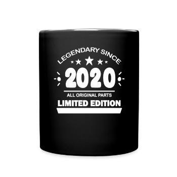 2020 - millésime 2020 - année de construction 2020 - Mug uni - noir - Devant