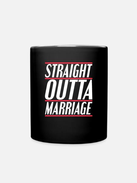 Scheidung Trennung Spruch - Tasse einfarbig - Schwarz