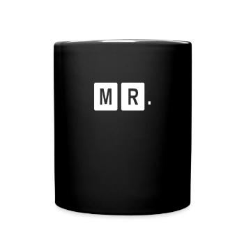 Mr Mrs Teamshirt - Tasse einfarbig - Schwarz - Vorne