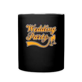 Fête de mariage - Mug uni - noir - Devant