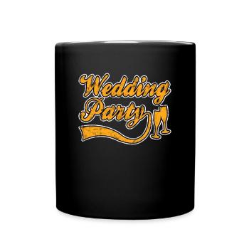 Fête de mariage - Mug uni - noir - Devant